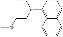 N-ethyl-N-[2-(methylamino)ethyl]naphthalen-1-amine Struktur