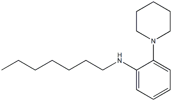 N-heptyl-2-(piperidin-1-yl)aniline Struktur