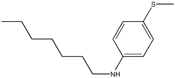 N-heptyl-4-(methylsulfanyl)aniline Struktur