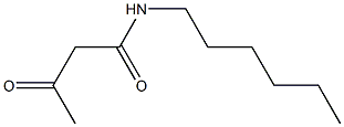 N-hexyl-3-oxobutanamide Struktur