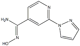 N'-hydroxy-2-(1H-pyrazol-1-yl)pyridine-4-carboximidamide Struktur