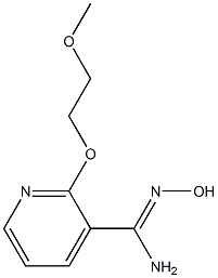 N'-hydroxy-2-(2-methoxyethoxy)pyridine-3-carboximidamide Struktur