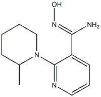 N'-hydroxy-2-(2-methylpiperidin-1-yl)pyridine-3-carboximidamide Struktur