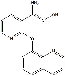 N'-hydroxy-2-(quinolin-8-yloxy)pyridine-3-carboximidamide Struktur