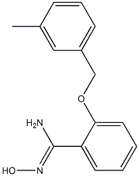 N'-hydroxy-2-[(3-methylbenzyl)oxy]benzenecarboximidamide Struktur