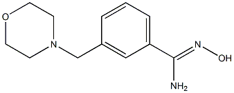 N'-hydroxy-3-(morpholin-4-ylmethyl)benzenecarboximidamide Struktur