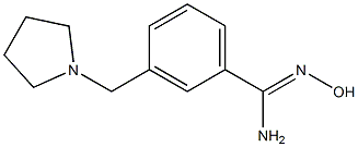 N'-hydroxy-3-(pyrrolidin-1-ylmethyl)benzenecarboximidamide Struktur