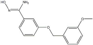 N'-hydroxy-3-[(3-methoxybenzyl)oxy]benzenecarboximidamide Struktur