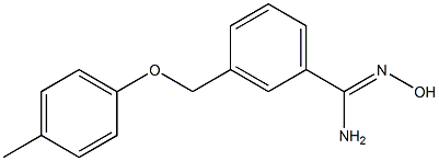 N'-hydroxy-3-[(4-methylphenoxy)methyl]benzenecarboximidamide Struktur