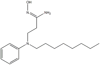 N'-hydroxy-3-[octyl(phenyl)amino]propanimidamide Struktur