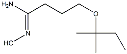 N'-hydroxy-4-[(2-methylbutan-2-yl)oxy]butanimidamide Struktur