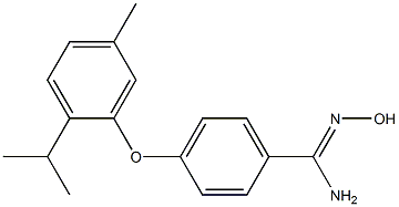 N'-hydroxy-4-[5-methyl-2-(propan-2-yl)phenoxy]benzene-1-carboximidamide Struktur