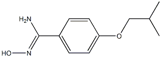 N'-hydroxy-4-isobutoxybenzenecarboximidamide Struktur