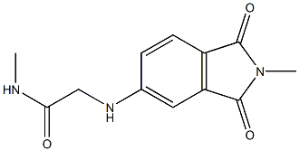 N-methyl-2-[(2-methyl-1,3-dioxo-2,3-dihydro-1H-isoindol-5-yl)amino]acetamide Struktur