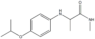 N-methyl-2-{[4-(propan-2-yloxy)phenyl]amino}propanamide Struktur