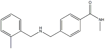 N-methyl-4-({[(2-methylphenyl)methyl]amino}methyl)benzamide Struktur