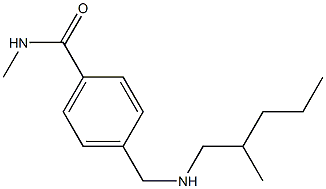 N-methyl-4-{[(2-methylpentyl)amino]methyl}benzamide Struktur