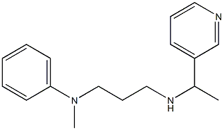 N-methyl-N-(3-{[1-(pyridin-3-yl)ethyl]amino}propyl)aniline Struktur