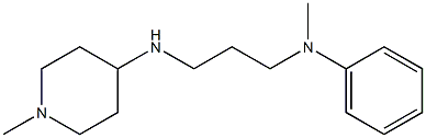 N-methyl-N-{3-[(1-methylpiperidin-4-yl)amino]propyl}aniline Struktur