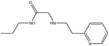 N-propyl-2-{[2-(pyridin-2-yl)ethyl]amino}acetamide Struktur