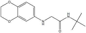 N-tert-butyl-2-(2,3-dihydro-1,4-benzodioxin-6-ylamino)acetamide Struktur