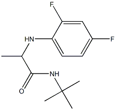 N-tert-butyl-2-[(2,4-difluorophenyl)amino]propanamide Struktur