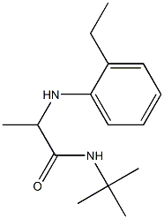 N-tert-butyl-2-[(2-ethylphenyl)amino]propanamide Struktur