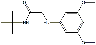 N-tert-butyl-2-[(3,5-dimethoxyphenyl)amino]acetamide Struktur