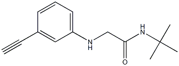 N-tert-butyl-2-[(3-ethynylphenyl)amino]acetamide Struktur