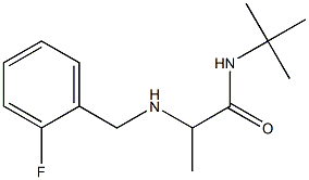 N-tert-butyl-2-{[(2-fluorophenyl)methyl]amino}propanamide Struktur