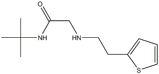 N-tert-butyl-2-{[2-(thiophen-2-yl)ethyl]amino}acetamide Struktur