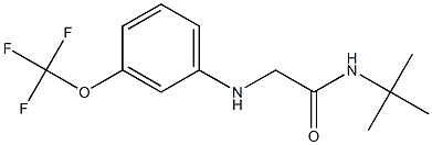 N-tert-butyl-2-{[3-(trifluoromethoxy)phenyl]amino}acetamide Struktur