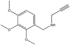 prop-2-yn-1-yl[(2,3,4-trimethoxyphenyl)methyl]amine Struktur