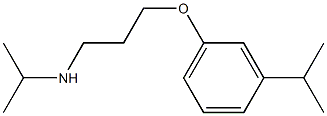 propan-2-yl({3-[3-(propan-2-yl)phenoxy]propyl})amine Struktur