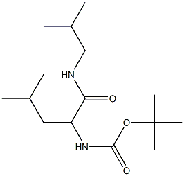 tert-butyl 1-[(isobutylamino)carbonyl]-3-methylbutylcarbamate Struktur