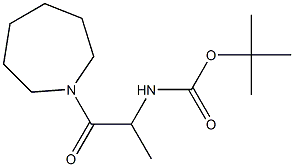 tert-butyl 2-azepan-1-yl-1-methyl-2-oxoethylcarbamate Struktur