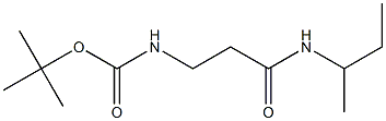 tert-butyl 3-(sec-butylamino)-3-oxopropylcarbamate Struktur