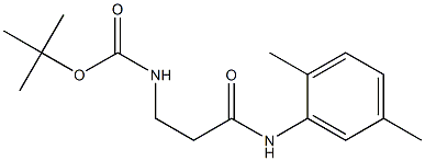 tert-butyl 3-[(2,5-dimethylphenyl)amino]-3-oxopropylcarbamate Struktur