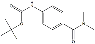 tert-butyl 4-[(dimethylamino)carbonyl]phenylcarbamate Struktur