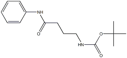 tert-butyl 4-anilino-4-oxobutylcarbamate Struktur