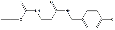 tert-butyl N-(2-{[(4-chlorophenyl)methyl]carbamoyl}ethyl)carbamate Struktur