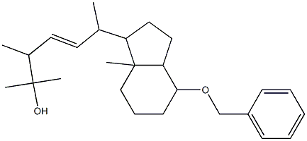 6-(4-Benzyloxy-7a-methyl-octahydro-inden-1-yl)-2,3-dimethyl-hept-4-en-2-ol Struktur