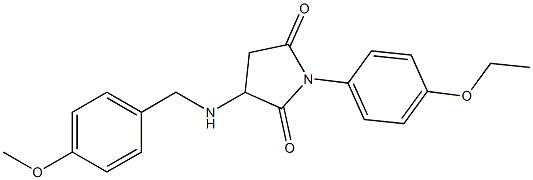 1-(4-ethoxyphenyl)-3-[(4-methoxybenzyl)amino]pyrrolidine-2,5-dione Struktur