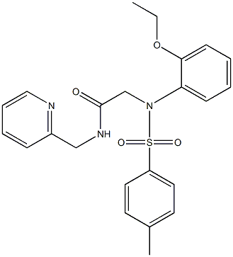 2-{2-ethoxy[(4-methylphenyl)sulfonyl]anilino}-N-(2-pyridinylmethyl)acetamide Struktur