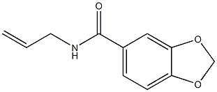 N-allyl-1,3-benzodioxole-5-carboxamide Struktur