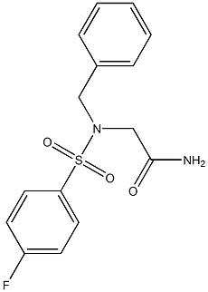 2-{benzyl[(4-fluorophenyl)sulfonyl]amino}acetamide Struktur