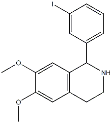 1-(3-iodophenyl)-6,7-dimethoxy-1,2,3,4-tetrahydroisoquinoline Struktur