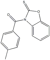 3-(4-methylbenzoyl)-1,3-benzoxazole-2(3H)-thione Struktur