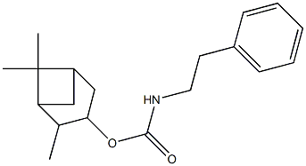 2,6,6-trimethylbicyclo[3.1.1]hept-3-yl 2-phenylethylcarbamate Struktur