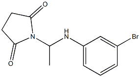 1-[1-(3-bromoanilino)ethyl]-2,5-pyrrolidinedione Struktur